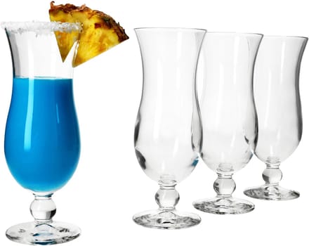 MamboCat Set van 4 BLUE HAWAII cocktailglazen - 828016