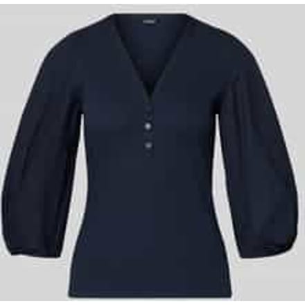 Blouseshirt met V-hals en 3/4-mouwen, model 'CHANTZ'