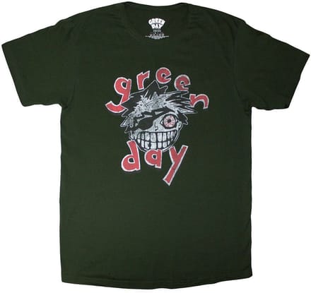 Green Day - Eye Patch Heren T-shirt - L - Groen