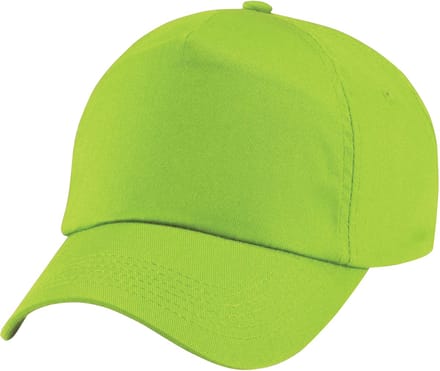 Beechfield Unisex Junior Junior 5 Panel Baseball Cap (Kalk groen)