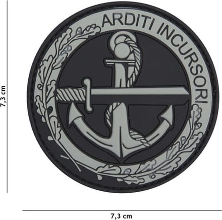 101 Inc Embleem 3D Pvc Arditi Incursori Grijs  11107