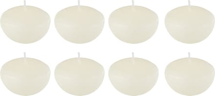 J-Line drijfkaars - wit - small - 4U - doos van 8