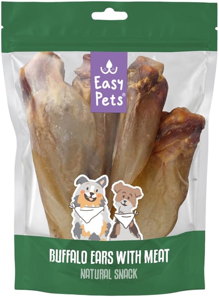 4 st Easypets buffalo oren met vlees