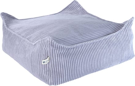 Wigiwama Corduroy Square Ottoman / Poef - 80x70x50cm - Blueberry Blue
