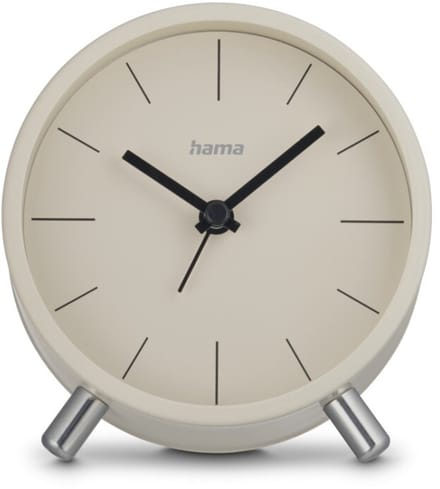 Hama wekker- Flores - Geluidsarm- Grijs/beige