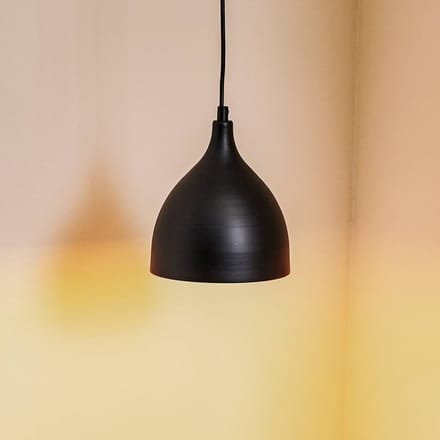 Luminex Hanglamp Nanu van metaal zwart 1-lamp