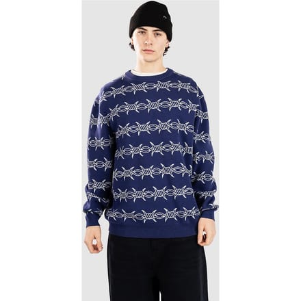 Santa Cruz Wired Knit Crew Gebreide Trui blauw