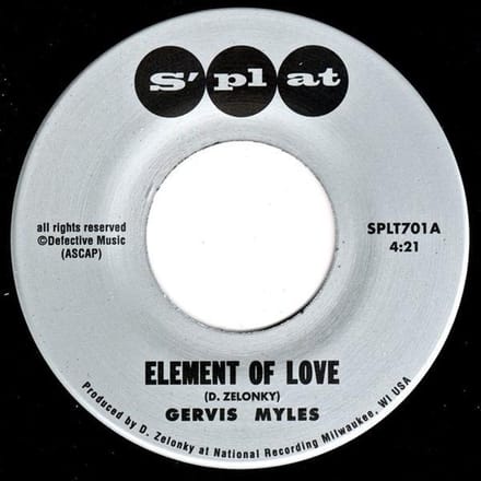 Gervis Myles - Element Of Love/I'm Thirsty