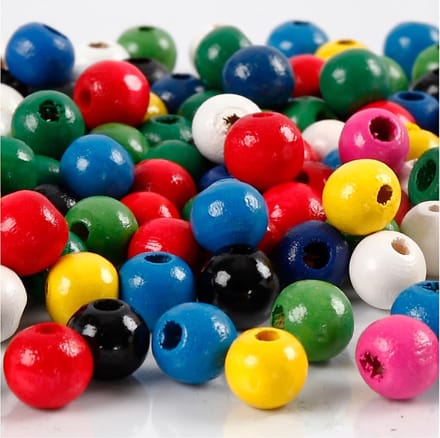 Creativ Company Wooden Beads Various Colors 150pcs.
