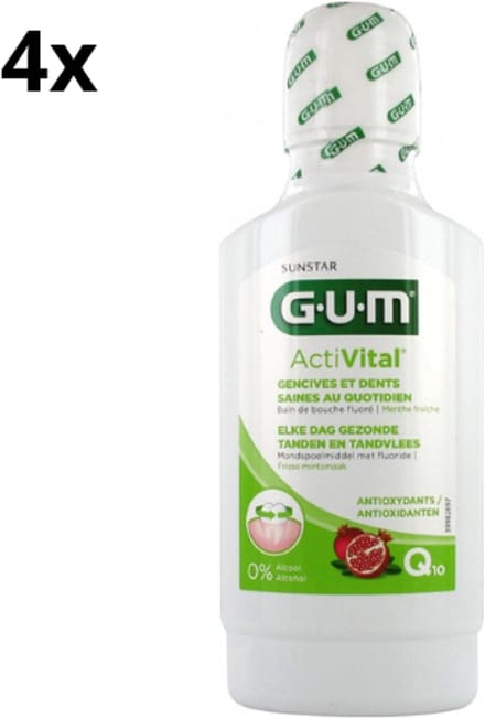GUM Mondspoelmiddel Activital - 4 x 300 ml - Voordeelverpakking