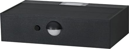 OSRAM ENDURA STYLE BRICKLUME Sensor, SOLAR-lamp, 3W, 300 lm, grijs, donkergrijs, indirecte verlichting, bewegingssensor, daglichtsensor, IP65, kleurtemperatuur 3.000 K, lichtkleur warmwit