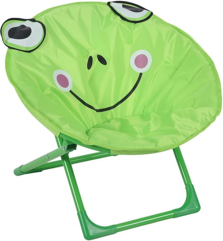 Kindercampingstoel - opvouwbaar - zithoogte 20 cm - kikker