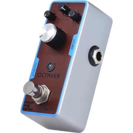 ENO EX OCT 1 OCTAVE Mini Octave Gitaar Effectpedaal True Bypass Volledig Metalen Behuizing bruin