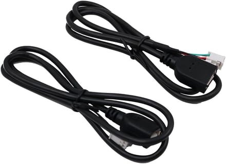 USB Verlengkabel Set 4-Pin en 6-Pin voor Auto Radio, USB Stick en Recorder