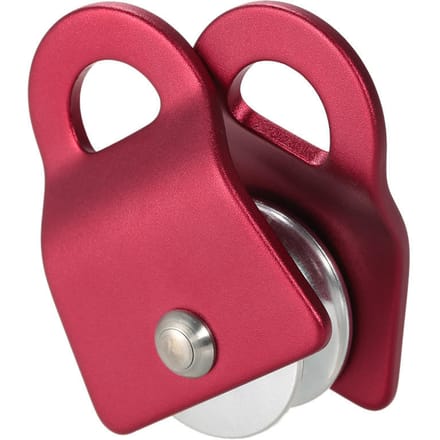 Lixada 20kN Lager Mobiele Micro Katrol Max Touw 1/2in voor Optuigen Boomchirurg Klimmen brown