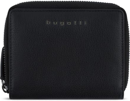 Bugatti Mira Portemonnee Leer 13 cm - Dames - Horizontaal - schwarz