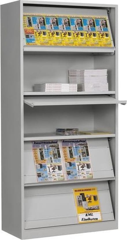Tijdschriftenkast 195x100x42cm Wit