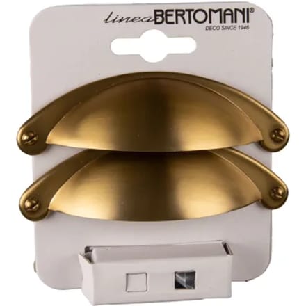 Bertomani Meubelgreep 2097 - Zamak Mat Messing - 64mm - 2 Stuks