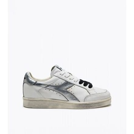 Korte Broek Diadora 201.183746 PRESTIGE METALLIC WN-C6103 BIANCO ARGENTO