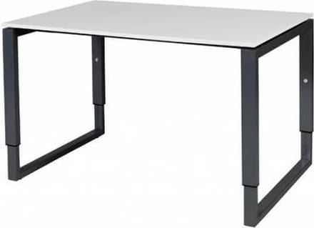 Verstelbaar Bureau - Plus 120x80 grijs - zwart frame