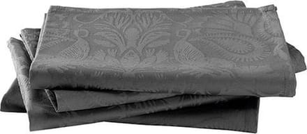 Christian Lacroix - Set van 4 servetten - Donkergrijs - 50 x 50 cm