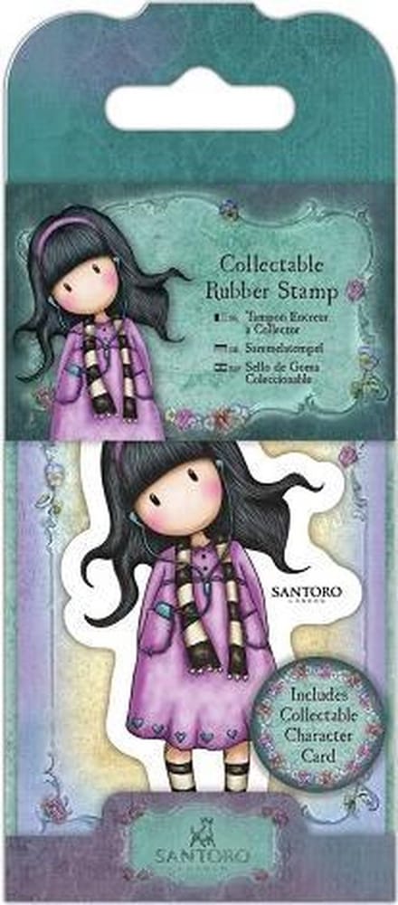 Gorjuss: Collectable Mini Rubber Stamp - Santoro - No. 23 Little Song (GOR 907403)