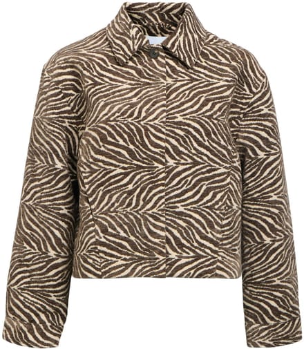 Object Objthea L/sre Short Jacket Jassen Dames - Zomerjas - Bruin - Maat 34