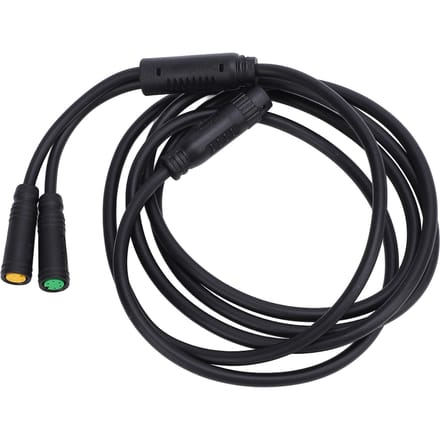 Elektrische Fiets Aansluitkabel 4.9FT Waterbestendig Controller naar Display Gashendel Koplamp black