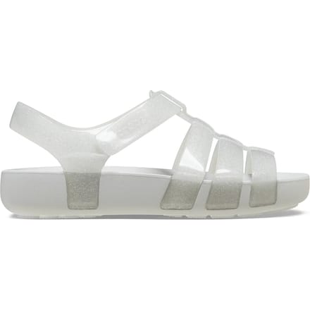 Crocs Isabella Serie - Glitter Sandalen - Kinderen - Zilver - Maat 28-29