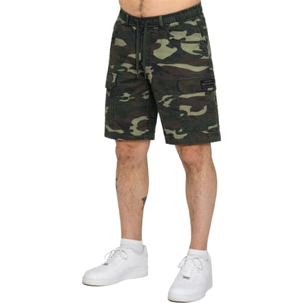 Enzo | Heren camo cargo shorts