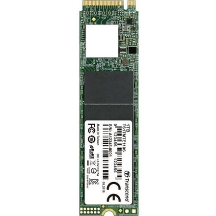 Transcend 110S 1 TB NVMe/PCIe M.2 SSD 2280 harde schijf M.2 NVMe PCIe 3.0 x4 Retail TS1TMTE110S