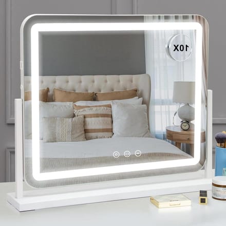 Spiegel met verlichting - Hollywood Glamour