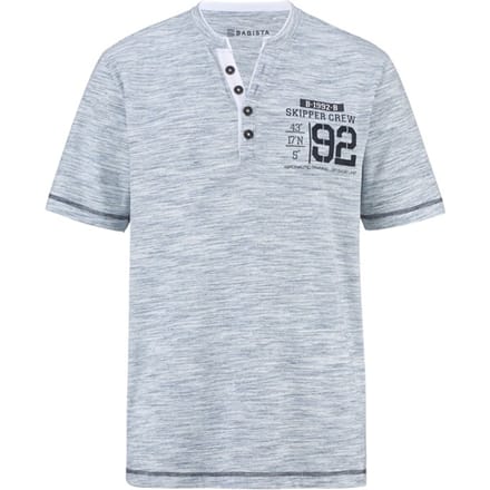 Babista herren T-Shirt - 44/46 - blauw - Plus Size