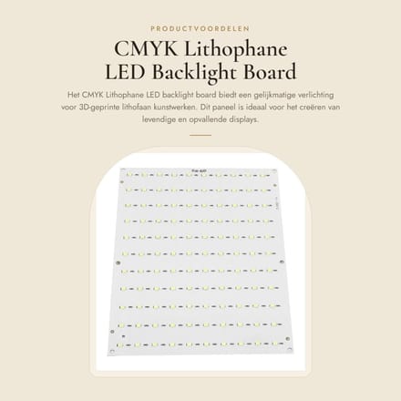 Dailygoods - CMYK Lithophane LED Backlight Board voor 3D-printen