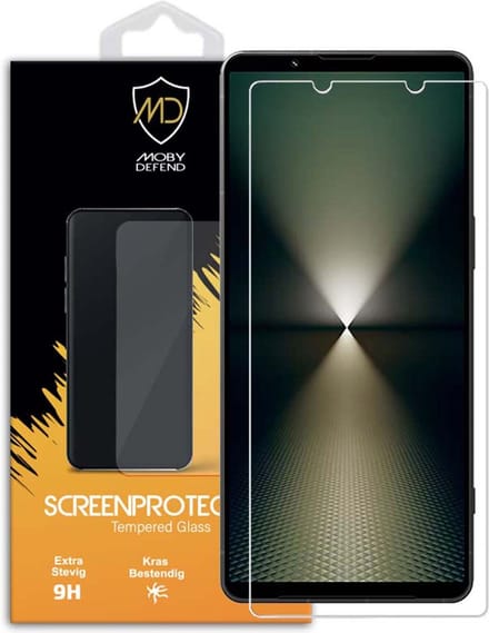 MobyDefend Screenprotector - Geschikt voor Sony Xperia 1 VI - Case-Friendly Screensaver - Gehard Glas
