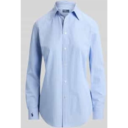 Slim Fit overhemdblouse van katoenmix
