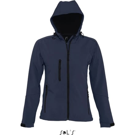 SOL'S Women´s Hooded Softshell Jacket Replay L849 - French Navy - M
