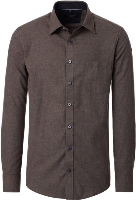 CASA MODA Sport casual fit overhemd - structuur - - Strijkvriendelijk - Boordmaat: 47 - 48
