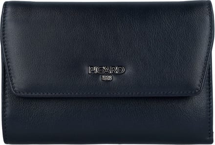 PICARD Leren Portemonnee Bingo Flap Wallet Ocean Blauw