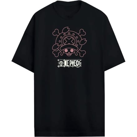 One Piece - Anime Oversized T-shirt - Chopper - S tot XL - voor Mannen - zwart