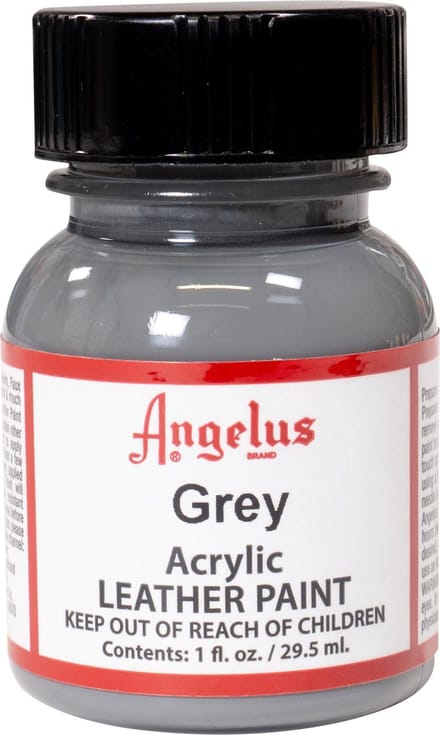 Angelus Leather Acrylic Paint - textielverf voor leren stoffen - acrylbasis - Grey - 29,5ml