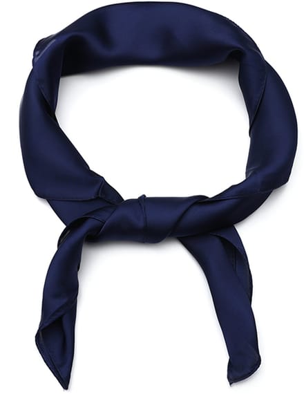 Vierkant Sjaaltje in Minimalistisch Effen Design (70x70cm) - Navy