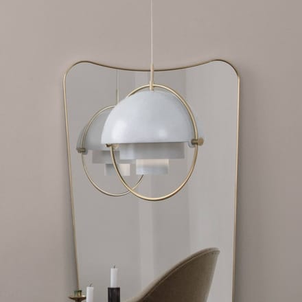 Gubi - Multi-Life hanglamp - wit - Ø 22,5 cm - brass