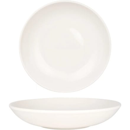 Bonna Diepbord - Iris White - Porselein - 23 cm (1000cc) - set van 6