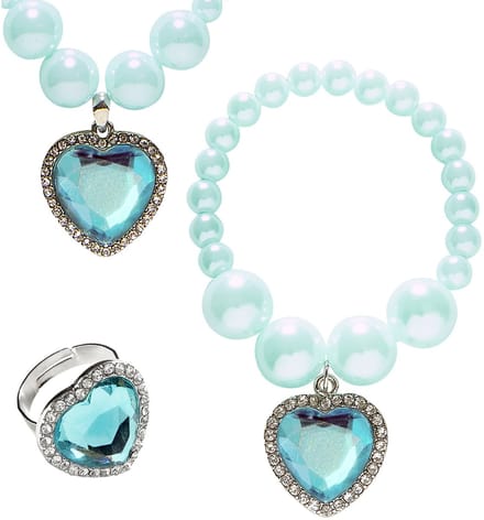 Sieraden set kinderen azuur blauw