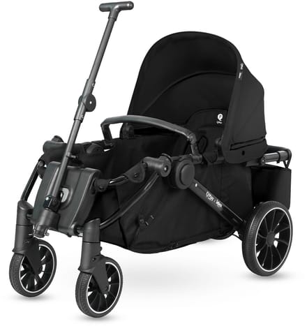 Qplay Go Cargo - Opvouwbare Kinderwagen & Bolderkar - Zwart