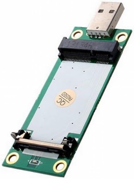 WWAN-kaart Riser Adapter - Mini PCI-E USB - WWAN Kaarten Testen - Geïntegreerde SIM-sleuf