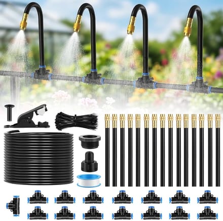 Efficiënt 15 meter tuin irrigatiesysteem voor optimale bewatering van planten en gazon