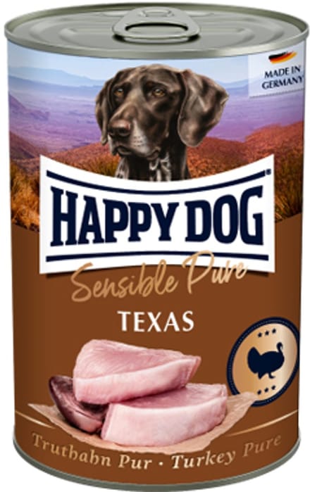 Happy Dog Sensible Pure Texas - Kalkoen - 12 x 800 g