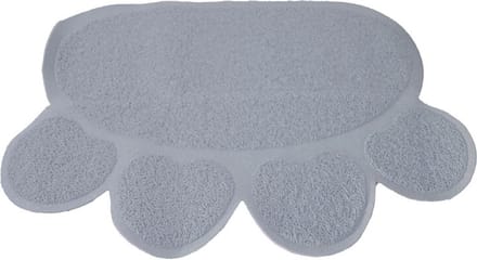 Boon Kat - Kattenbakmat - Uitloopmat - Poot - 60 x 45 cm - Lichtgrijs - 1ST
